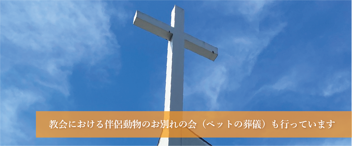 教会における伴侶動物のお別れの会(ペットの葬儀)も行っています